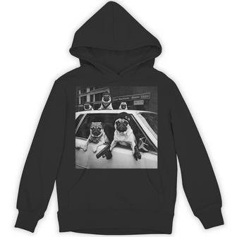 Pug Meme Pug Gangster Dog Street Style Hoodie - Thegiftio UK