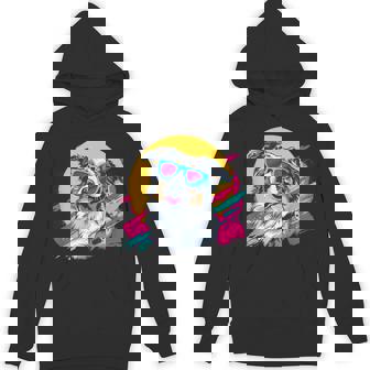 Retro Vintage 80S Blue Merle Australian Shepherd Lover Hoodie | Mazezy