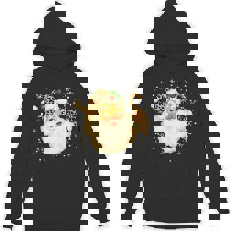 Santa Claus Face Christmas Xmas Leopard Santa Hat Hoodie | Seseable FR