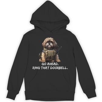 Shih Tzu Dog Dad Ring That Doorbell Dog Hoodie - Thegiftio UK