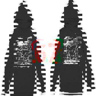 Six Seven 6 7 Meme 67 Christmas Red Plaid Xmas Pajamas Hoodie | Mazezy