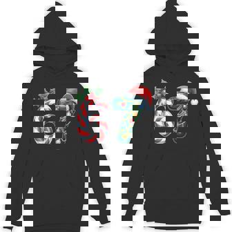 Six Seven 6 7 Meme Saying Humor 67 Christmas Pajamas Hoodie - Monsterry