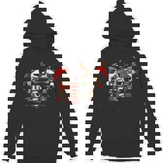 Six Seven Meme 6-7 Xmas 67 Christmas Lights Brain Rot Hoodie | Mazezy