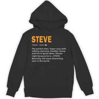 Steve Definition Dad Husband Birthday Name Steve Hoodie - Monsterry