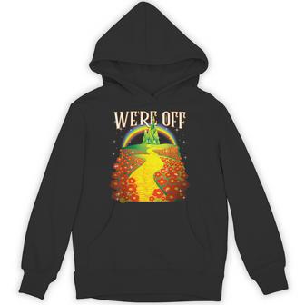 We're Off Yellow Path Brick Wizard Literature School Hoodie - Thegiftio UK