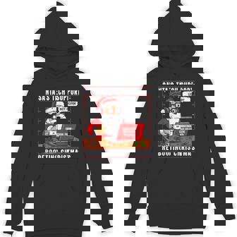 Xmas Computer Santa's Tech Support Rebooting Christmas Hoodie | Mazezy