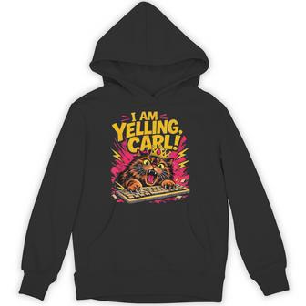 I Am Yelling Carl Donut Cat Meme Hoodie - Thegiftio UK
