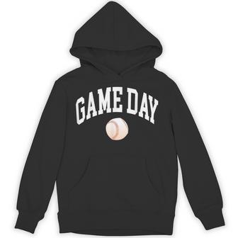 Game Day Baseball Player And Fan Graphic Hoodie - Thegiftio UK