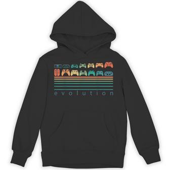 Gaming Controllers Evolution Video Game Retro Gaming Gamer Hoodie - Thegiftio UK