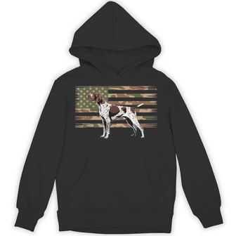 German Shorthaired Pointer Camouflage American Dogs Lover Hoodie | Mazezy