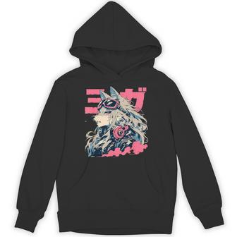 Goth Grunge Demon Anime Furry Wolf Horror Alt Aesthetic Hoodie - Thegiftio UK