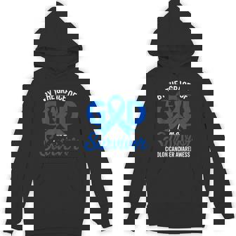 By The Grace Of God I'm A Survivor Colon Cancer Awareness Hoodie | Seseable FR