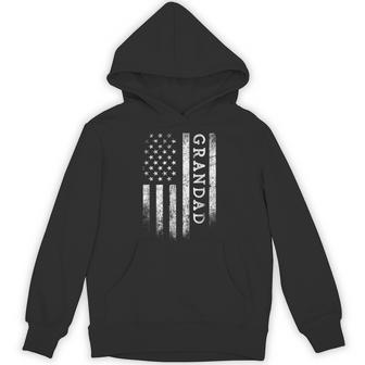 Grandad American Flag Grandad Patriotic Father's Day Hoodie - Thegiftio UK