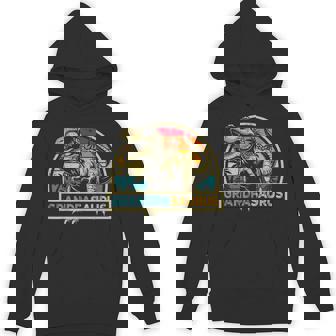 Grandpasaurus T Rex Dinosaur Grandpa Saurus Family Matching Hoodie - Monsterry