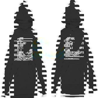 The Great Fibonacci Wave Off Kanagawa Hoodie - Monsterry