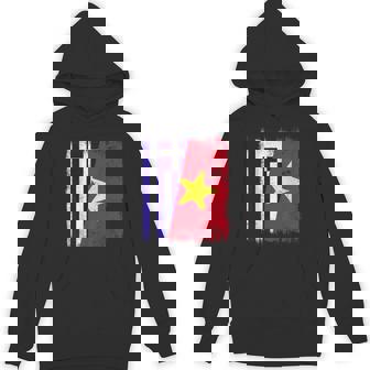 Greek Vietnam Half Flag Greece Vietnamese History Unisex Hoodie | Mazezy