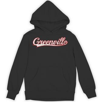 Greenville North Carolina South Carolina Vintage Varsity Unisex Hoodie | Mazezy