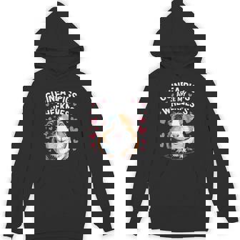 Guinea Pigs Are My Wheekness Pet Lover Humor Casual Unisex Hoodie | Mazezy