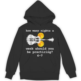 Guitar Lake Music Teacher 6-7 Number 67 Meme Six Seven Unisex Hoodie | Mazezy