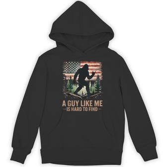 A Guy Like Me Is Hard To Find Bigfoot Hiking Sasquatch Hoodie - Thegiftio