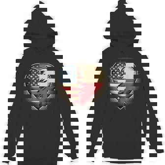 Half American Polish Roots USA Poland America Unisex Hoodie | Mazezy