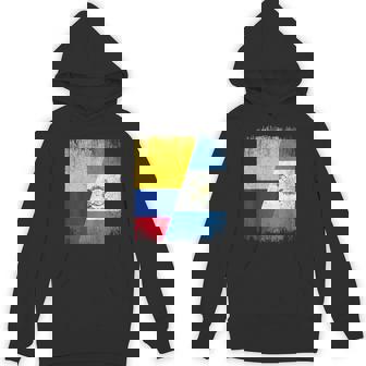 Half Colombia Guatemala Flag Colombian Guatemalan Pride Root Unisex Hoodie | Mazezy