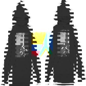Half Colombia South Africa Flag Colombian African Pride Root Unisex Hoodie | Mazezy