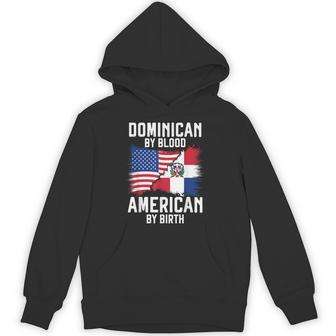 Half Dominican Half American Usa Flag Dominican Republic Hoodie - Thegiftio UK