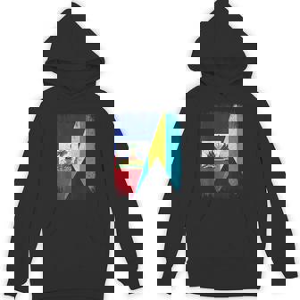 Half Haiti Bahamas Flag Haitian Bahamian Pride Roots Unisex Hoodie | Mazezy