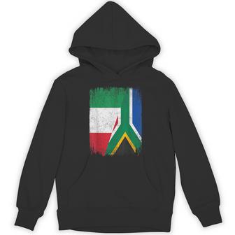 Half Italy South Africa Flag Italian African Pride Roots Unisex Hoodie | Mazezy