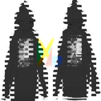 Half Jamaica Chile Flag Jamaican Chilean Pride Roots Unisex Hoodie | Mazezy