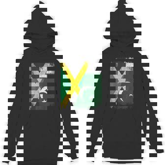 Half Jamaica Pakistan Flag Jamaican Pakistani Pride Roots Unisex Hoodie | Mazezy