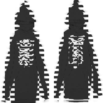 Halloween Skeleton Ribcage Chest Spooky Anatomy Rib Cage Unisex Hoodie | Mazezy