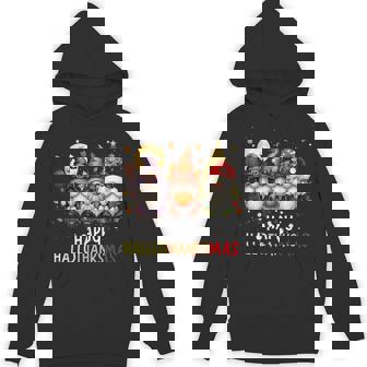 Happy Hallothanksmas Gnomes Lover Halloween Merry Christmas Hoodie - Monsterry