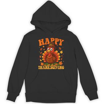 Happy Thanksgiving Cute Turkey Family Dinner Thanksgiving Hoodie - Monsterry