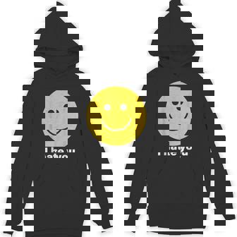I Hate You Smile Face Hoodie - Monsterry