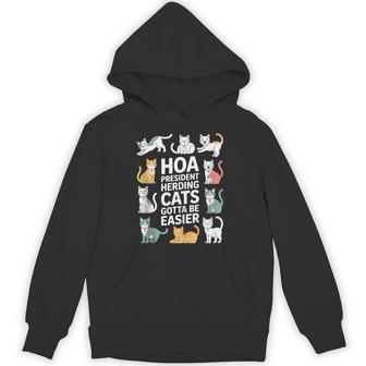 HOA President Herding Cats Gotta Be Easier Tank Top Unisex Hoodie | Mazezy