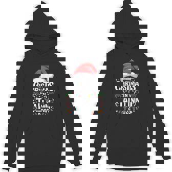 Holiday Season Fun Santa Hat Christmas In Tallinn 2025 Unisex Hoodie | Mazezy
