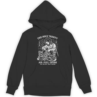 The Holy Trinity Air Fuel Spark Mechanic Car Mechanic Hoodie - Thegiftio UK