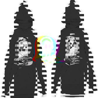 House Music Ghost DJ Optical Illusion EDM Halloween Rave DJ Tank Top Unisex Hoodie | Mazezy