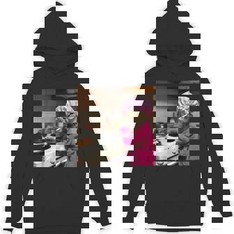 Housewife Cat Meme Ironic Cat Brainrot Weird Meme Unisex Hoodie | Mazezy