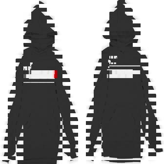 Hpが残りわずか 体力がない 限界 おもしろ ユーモア ゲーム Hpバー 黒 他カラー メンズ レディース 大きいサイズ パーカー - Kawaiitshirt