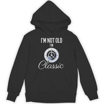 I'm Not Old I'm Classic 面白いヴィンテージ時計 メンズグラフィック 長袖tシャツ パーカー - Kawaiitshirt