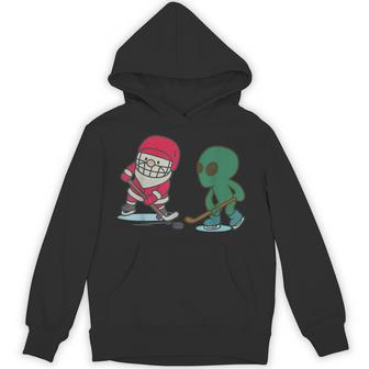 Ice Hockey Christmas Santa Xmas Hoodie - Thegiftio UK