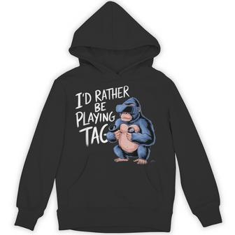I'd Rather Be Playing Tag Vr Gaming Fun Hoodie - Monsterry