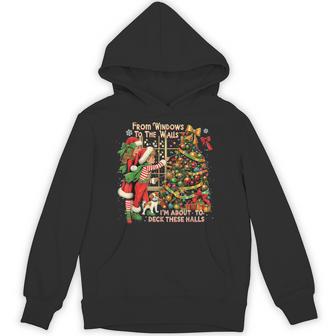 I’M About To Deck These Halls Christmas Tree Hoodie - Thegiftio UK