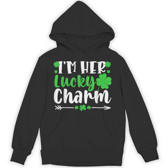 I'm Her Lucky Charm St Patrick's Day Matching Couple Hoodie | Mazezy