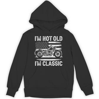 I'm Not Old I'm Classic Motorcycle Dad Father's Day Biker Hoodie - Thegiftio UK