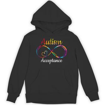 Infinity Autism Tie Dye Autism Awareness Month Hoodie - Thegiftio UK