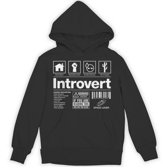 Introvert Label Signs Hoodie - Thegiftio UK